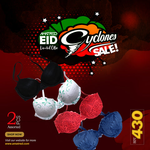 Buy Claura Women Cotton Stone Work Semless Bra One Size 30B Red at