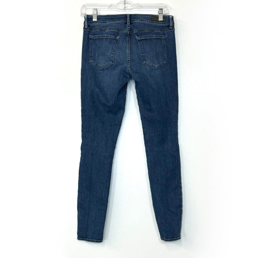Aeropostale Bayla Distressed Low Rise Skinny Jean in Dark Wash Womens 6  Short