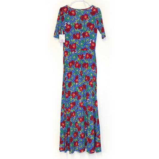 LuLaRoe Womens Size 3XL Brown Maria Leopard Print Maxi Dress S/s