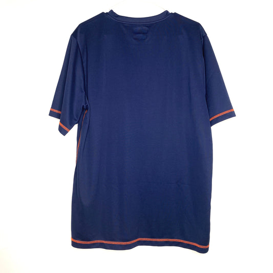 Dynasty Mens Size L Gray Blue Orange Baseball Jersey Shirt MLB Detroit –  Parsimony Shoppes