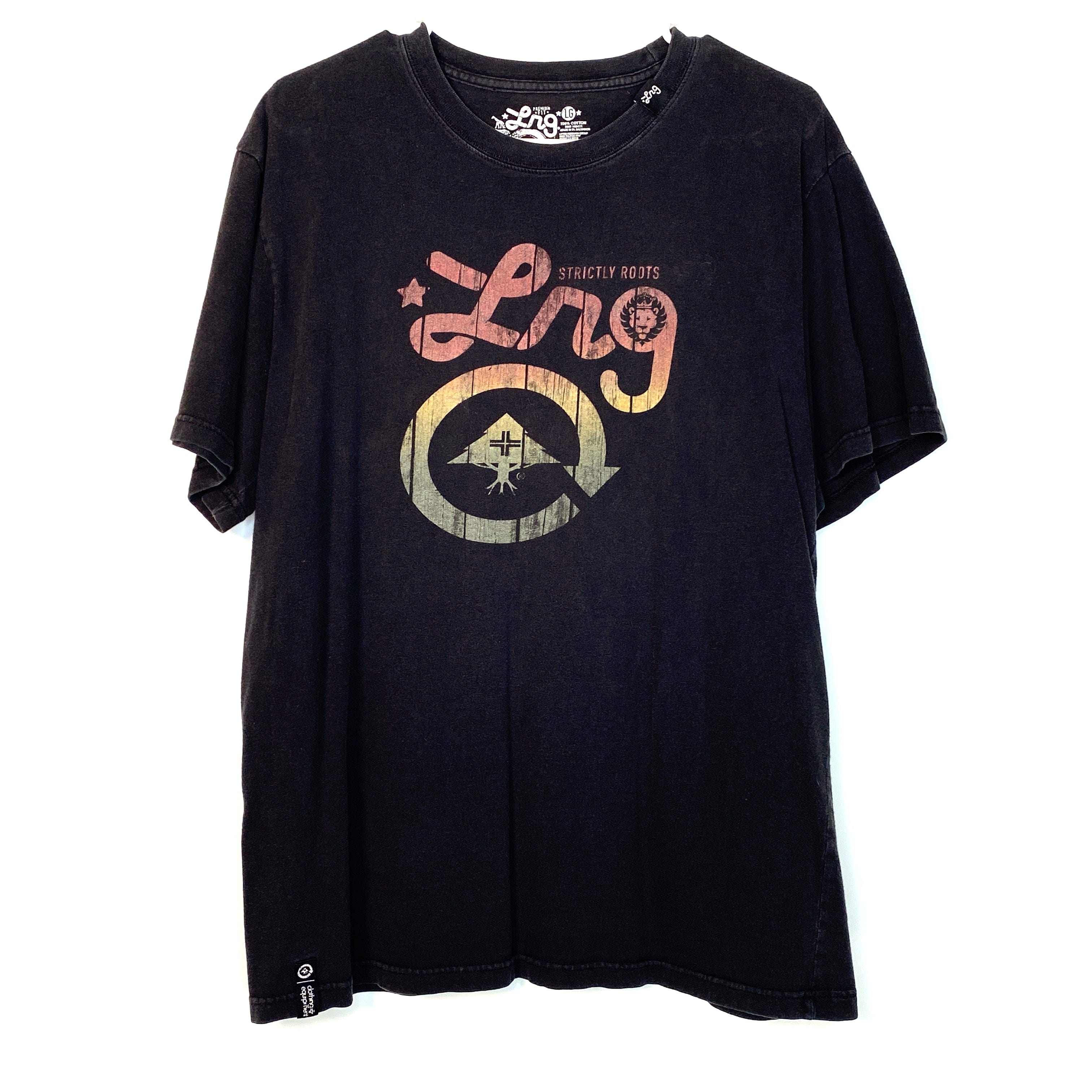 LRG Premium Fit Mens Size M Black Graphic T-Shirt “Summer of Mad