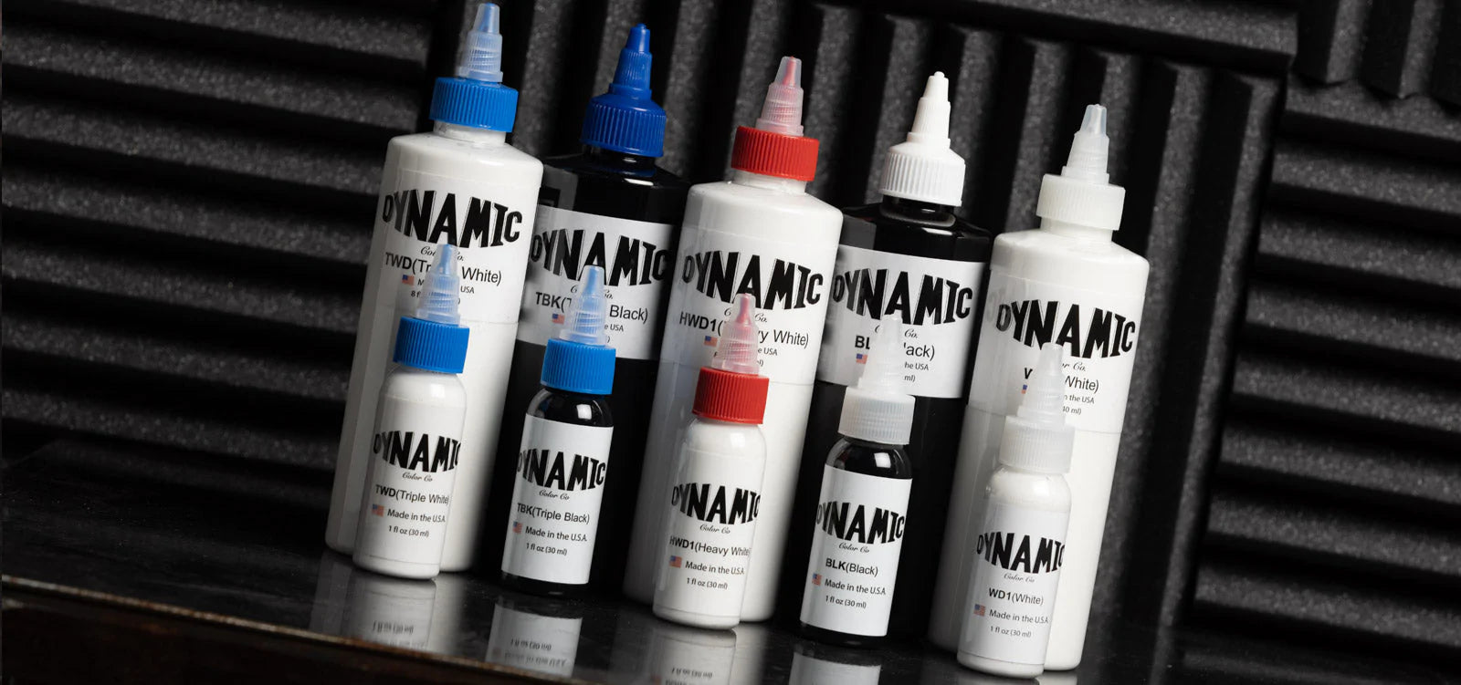 Dynamic Color Primary Tattoo Ink Set 1  All Colors 1oz  Dermasoft Tattoo