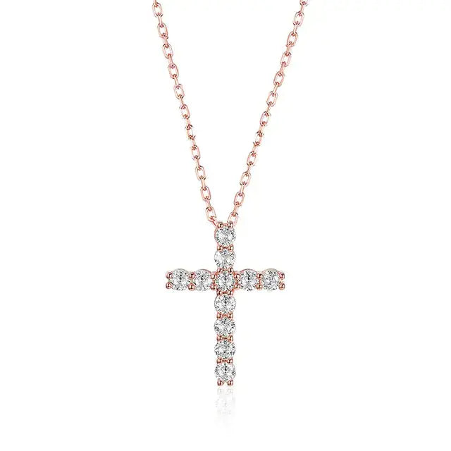 Moissanite Cross Pendants For Women Vivareflex Online