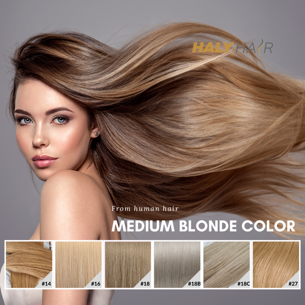 medium blonde color hair