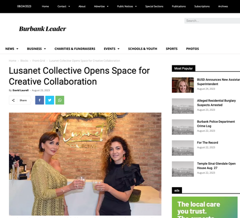 Lusanet Collective Opens Space for Creative Collaboration By David Laurell - August 23, 2023