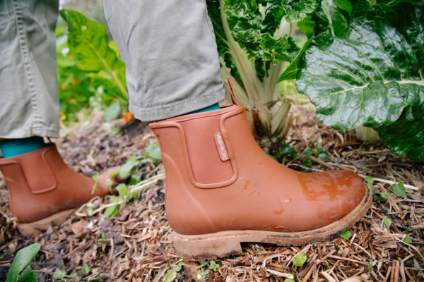 Rust Bobbi Boot Neoprene Side View