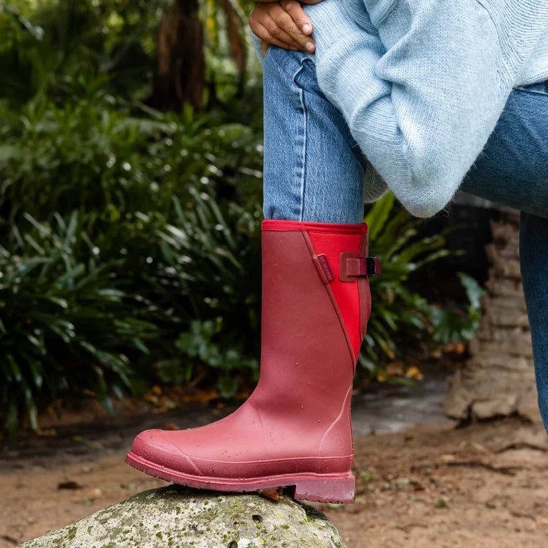 red darcy boots