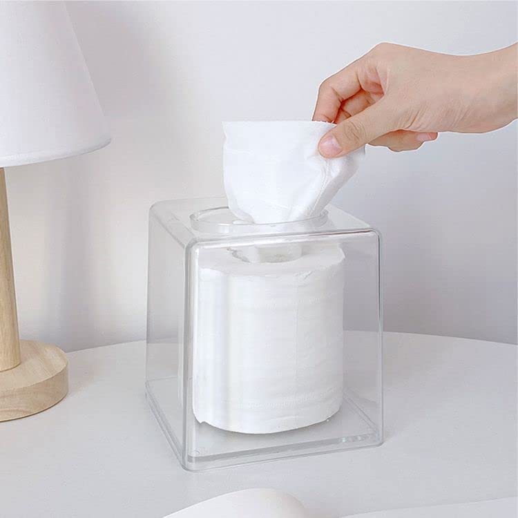 Thickened Acrylic Tissue Box  Transparent