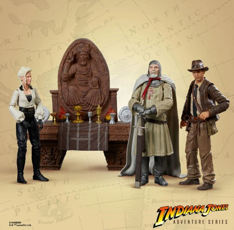 Indiana Jones Adventure Series wave 3 Build-an-artifact Grail Table wave1collectibles.com