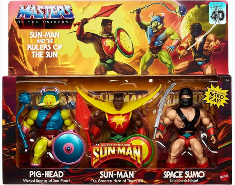Mattel's Masters of the Universe Origins Sun-Man courtesy of Wave1collectibles.com