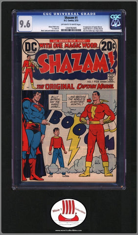 Shazam! #1 CGC 9.6 by DC Comics Introducing Captain Marvel to DC courtesy of wave 1 collectibles