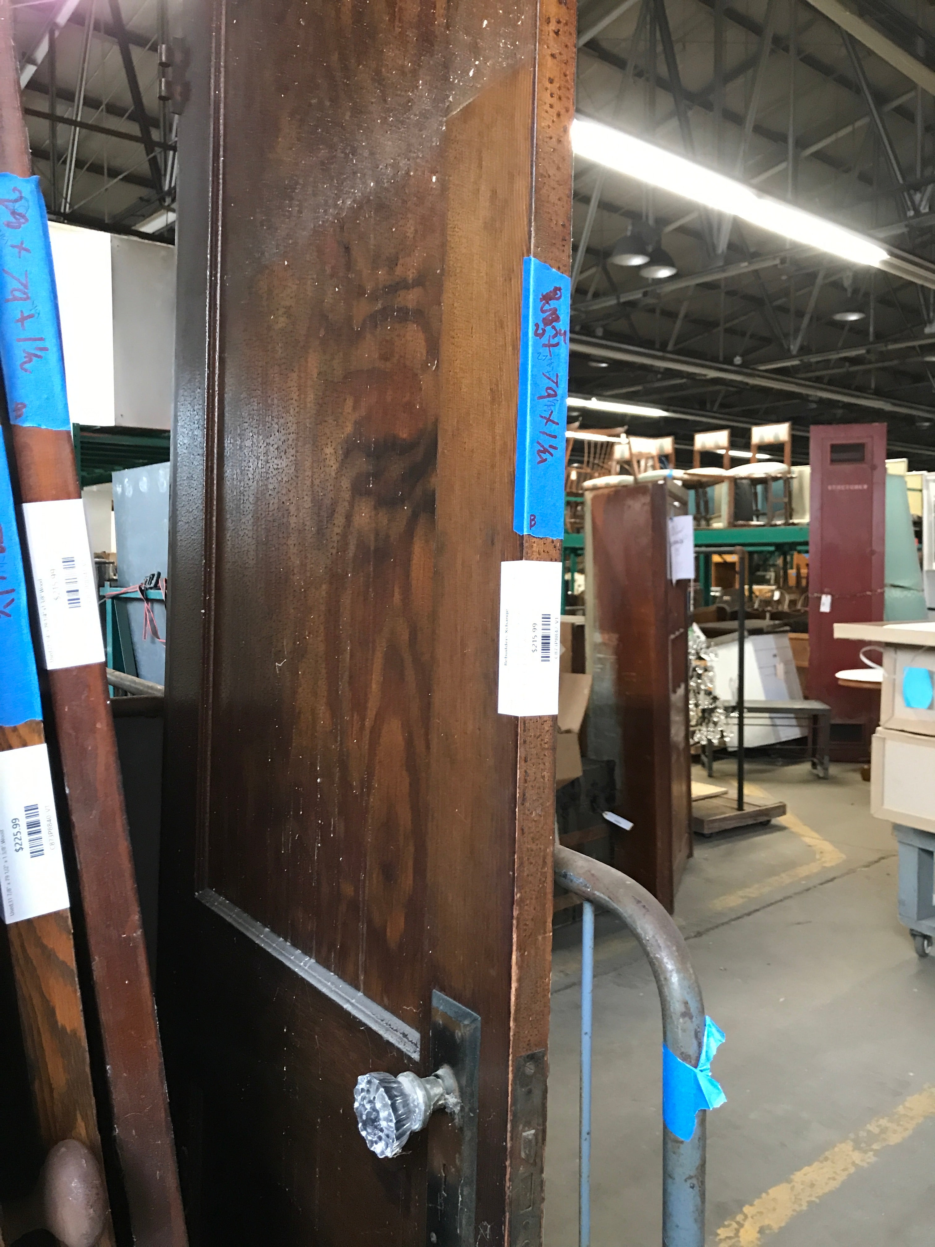 2 Panel Door with 1 Glass Door Knobs - Rebuilders Xchange