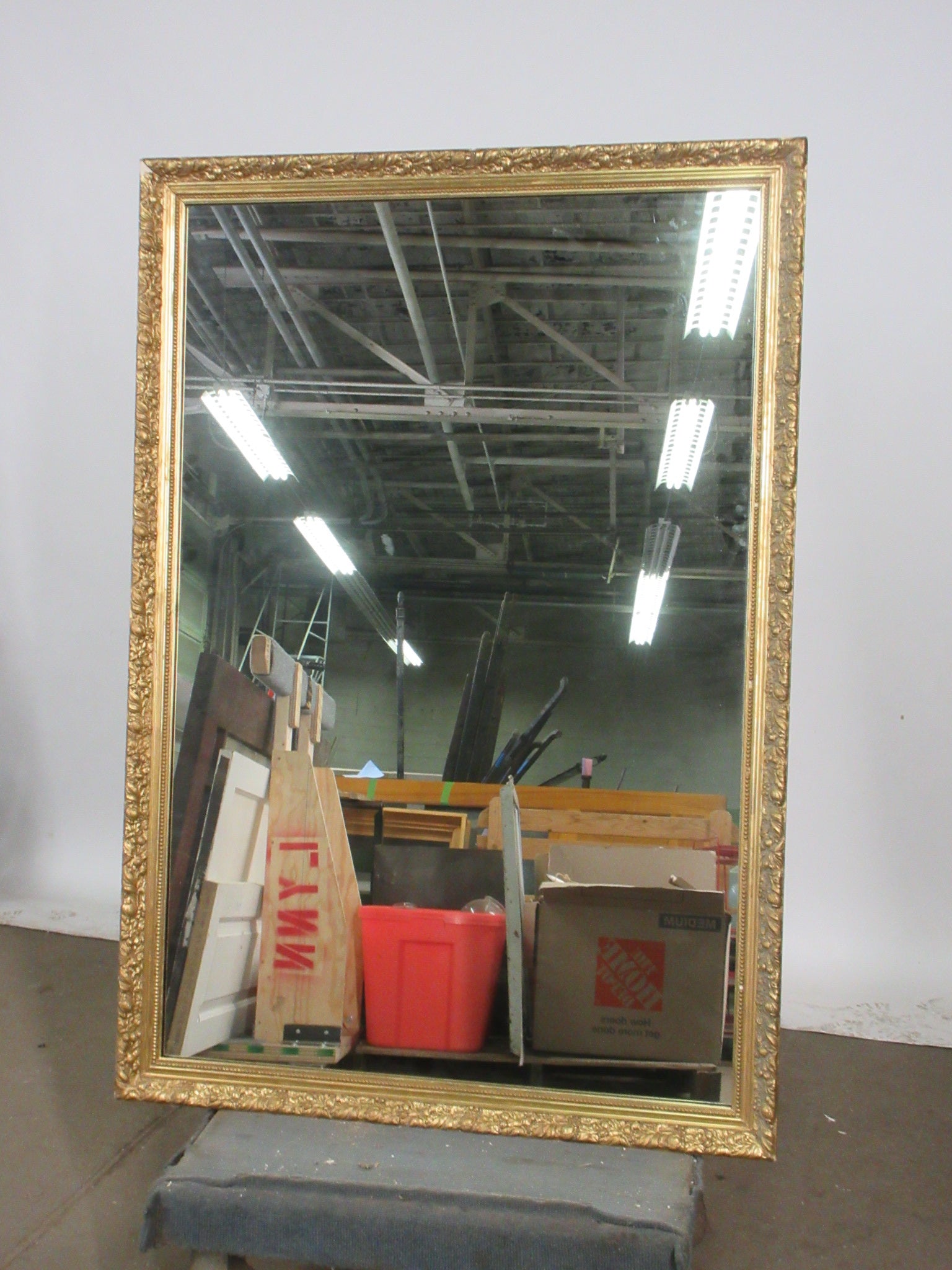 Gold Gallery Frame Mirror 36" x 52"