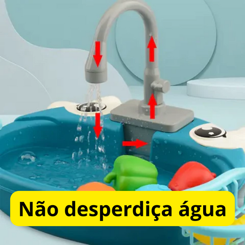Pia Educacional para Crianças com Água de Verdade da Loja Bonnatech.com.br