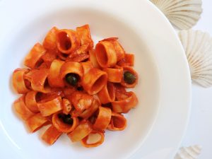 Calamarata con ragù di capesante