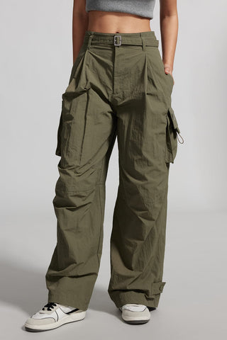 LEEy-World Cargo Pants SweatyRocks Women's Basic Leggings Stretchy Slim  Elastic High Waist Work Pants Khaki,L 