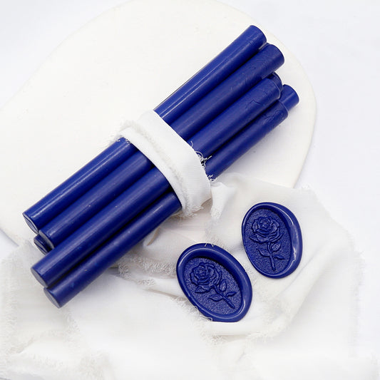 603) Crystal Blue Transparent Ceramic Style Sealing Wax Sticks