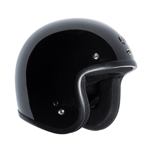 TOR T-59 Half Shell Motorcycle Helmet Gloss Black – TORC