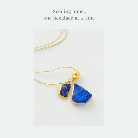 Zindagi Now Lapis Necklace