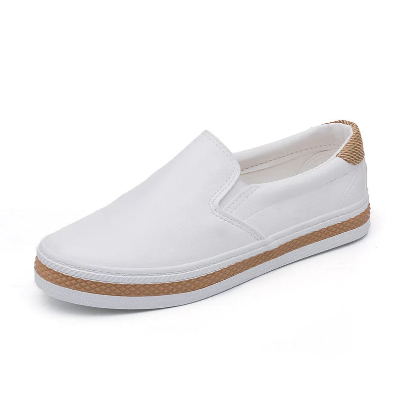 Advbridge New Spring Autumn Soft Leather Shoes Women Flats Fashion Brand Ladies Loafers Casual Womens White Shoes