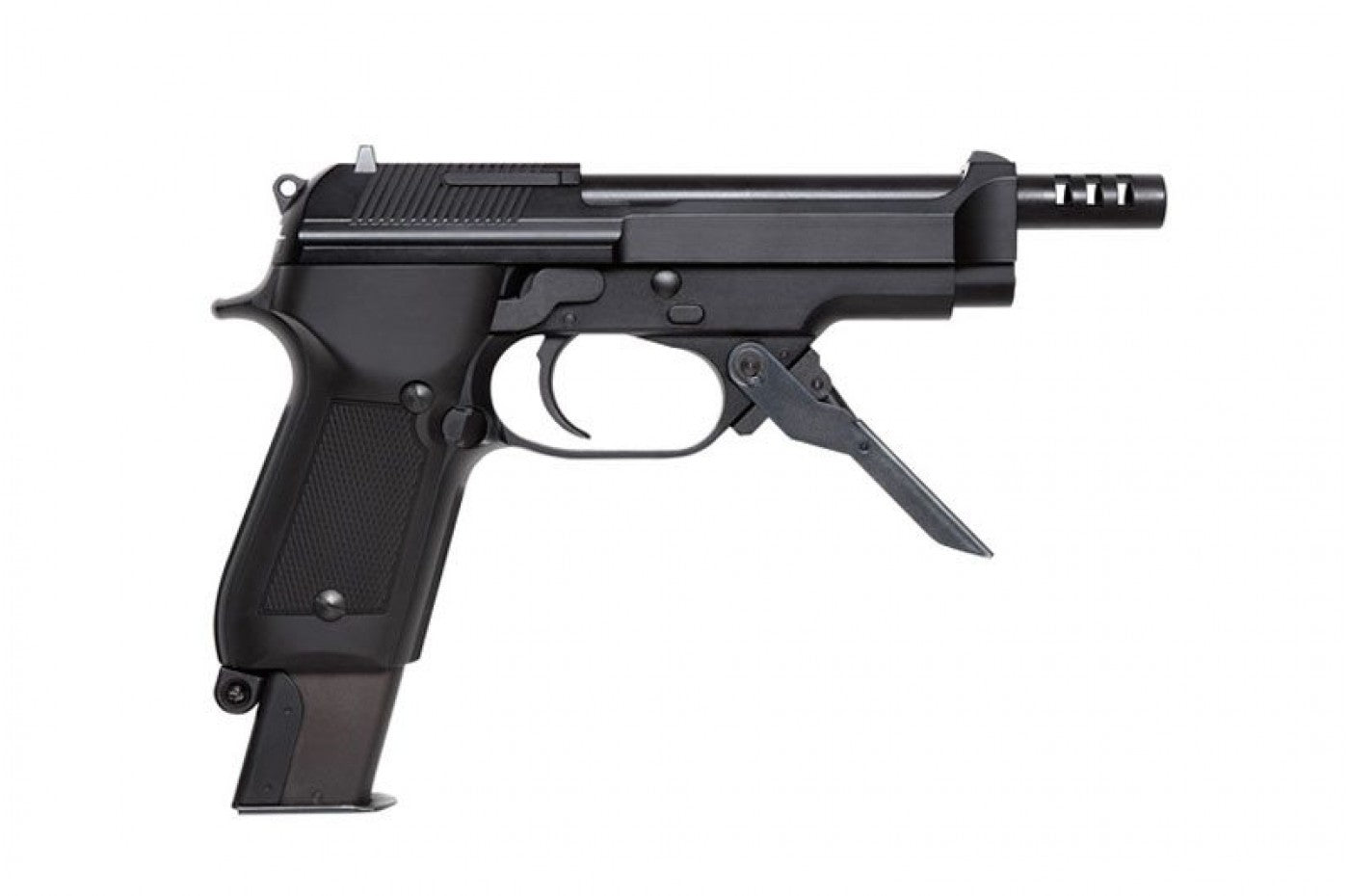 KWA M9 PTP Tactical Gas Blowback Pistol with Lower Rail –