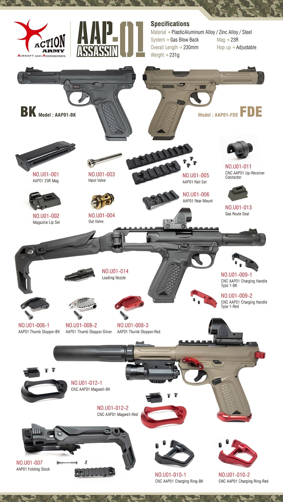 Action Army AAP-01 Assassin - FDE - Trigger Airsoft