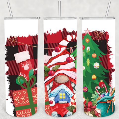 CHRISTMAS GNOME TUMBLER 44- Includes One 20oz Metal Insulated Tumbler, –  PALMETTO RESIN ART LLC