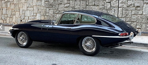 Blue jaguar E-type