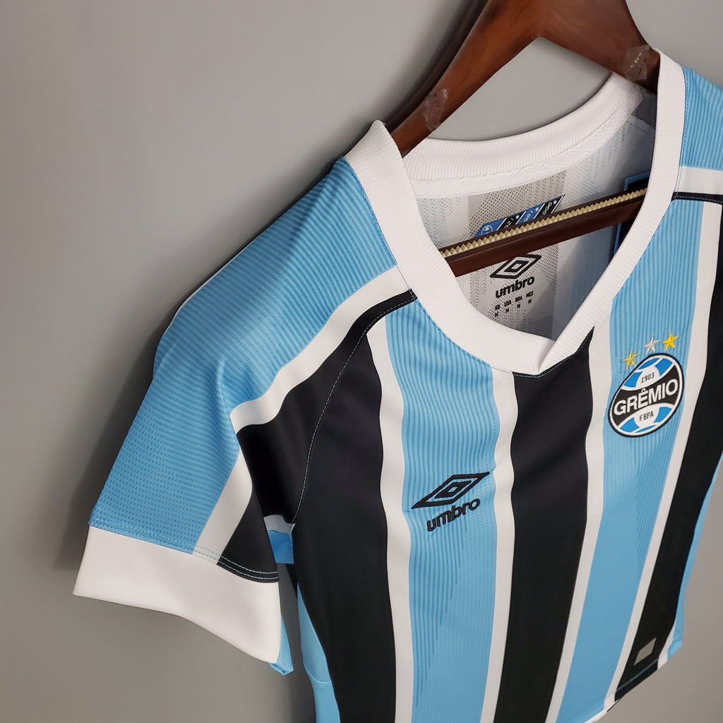 camiseta gremio feminina tricolor