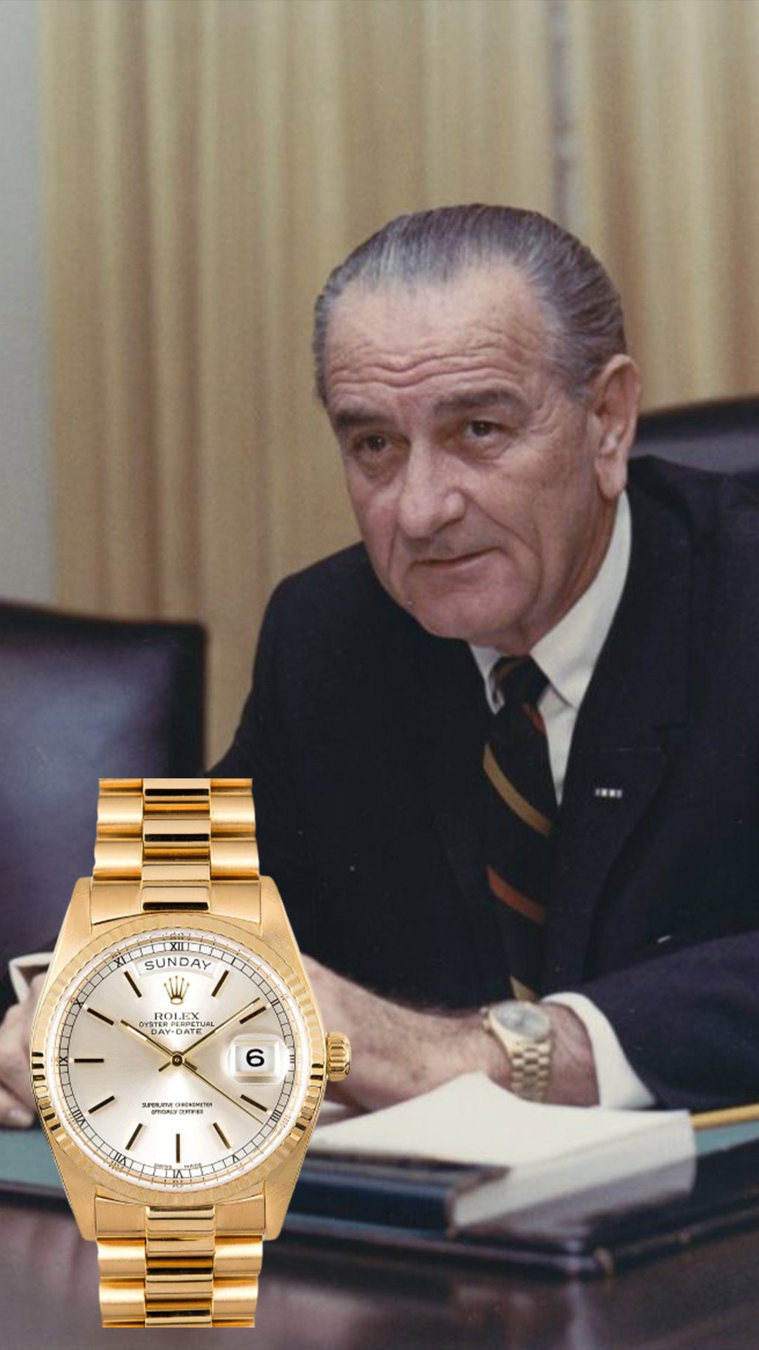 lyndon b johnson Rolex President