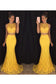 Two-Piece Scoop Prom Dresses Mermaid Lace Sweep Train
