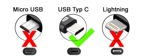 USB Steckervergleich USB C micro USB Lightning