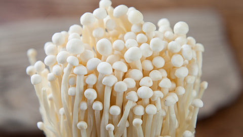 Enoki Mushrooms for Pizza Toppings
