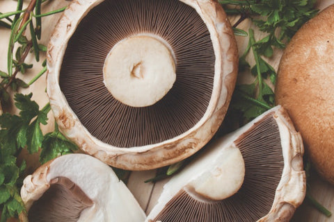 Portobello Mushrooms for Pizza Toppings