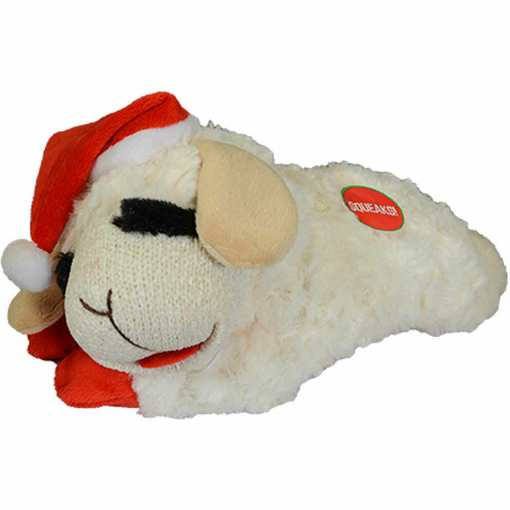 lamb chop christmas dog toy