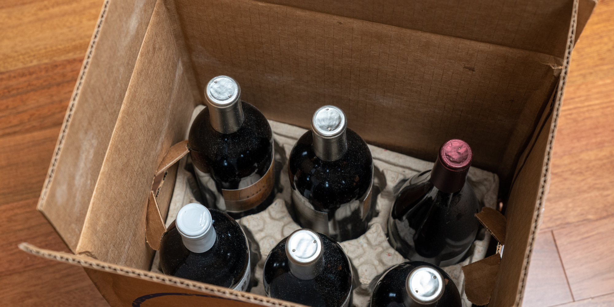 wine shipped from an ecommerce store