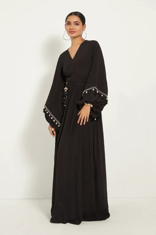 Black Cut-Out Maxi Dress