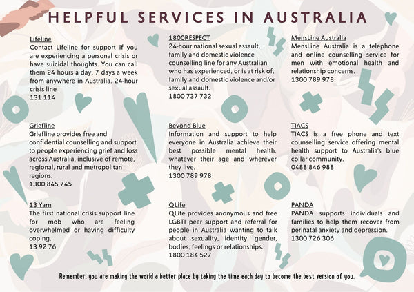 Helpful services in Australia when you want to ask google; how to kill myself