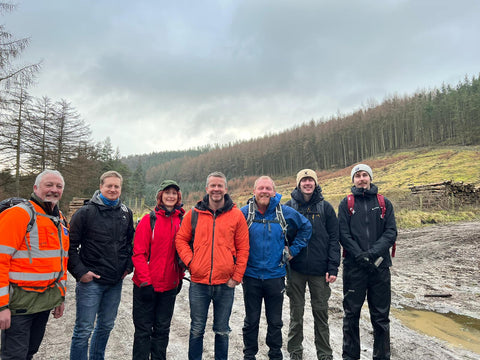 Natural Steps Team Out Planting Sphagnum moss