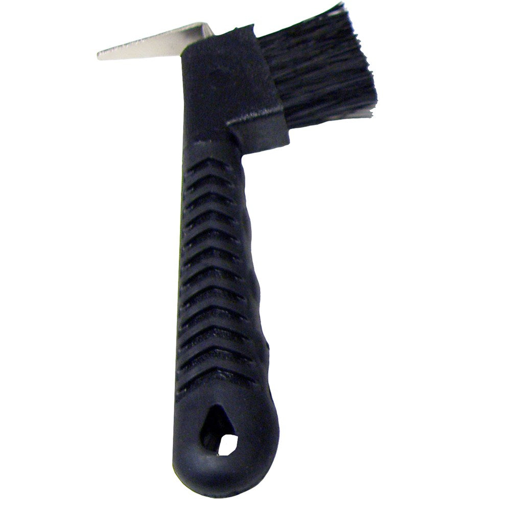 Rubber Grip Hoof Pick with Brush