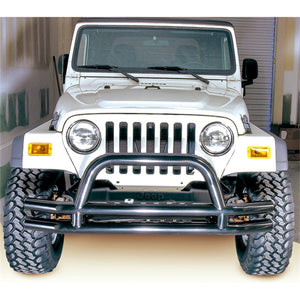 Rugged Ridge 3-In Dbl Tube Front Bumper w/ Hoop 76-06 CJ / Jeep Wrangl –  Medero Performance