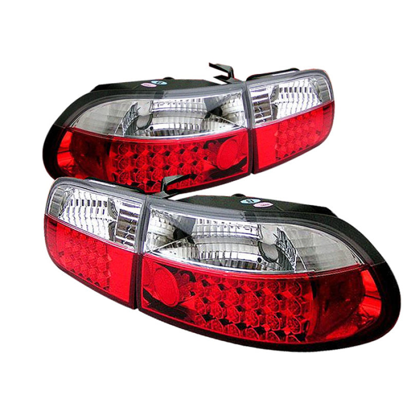 Spyder Honda Civic 92-95 3DR LED Tail Lights Red Clear ALT-YD-HC92-3D- –  Medero Performance