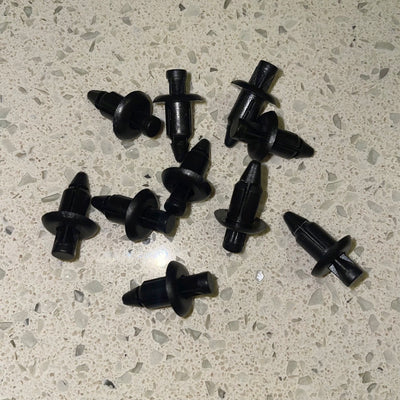 50pcs Fairing Panel Bolt Clip 8mm Plastic Screw Rivets Clips Black For  Honda - Mad Hornets