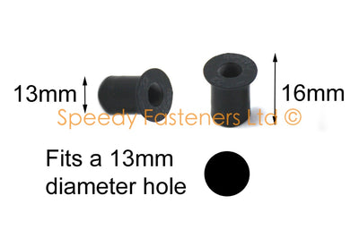 Well Nuts, Rubber Well Nuts, 10 Stück M5 Gummi Well Nuts 5mm/0.2in