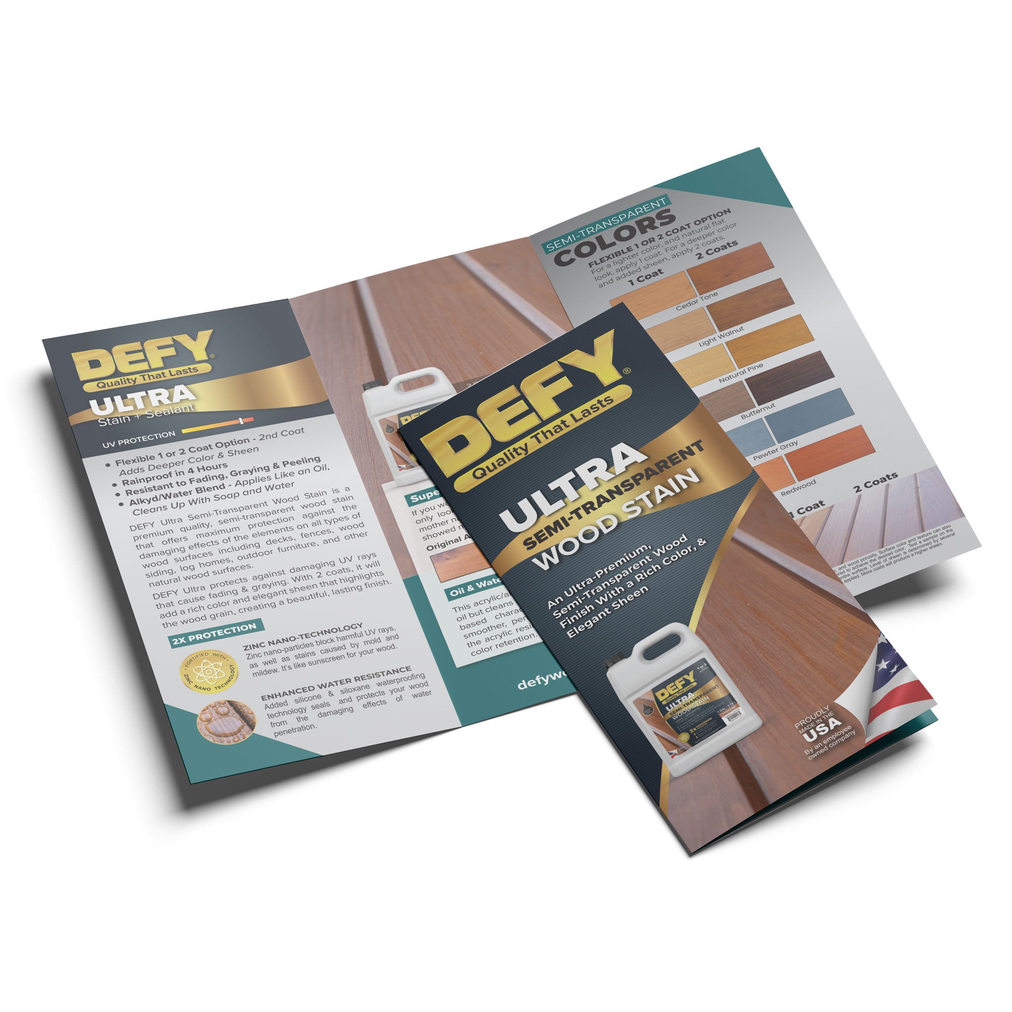 DEFY Ultra Brochures 100 Pack - Defy Wood Stain product image