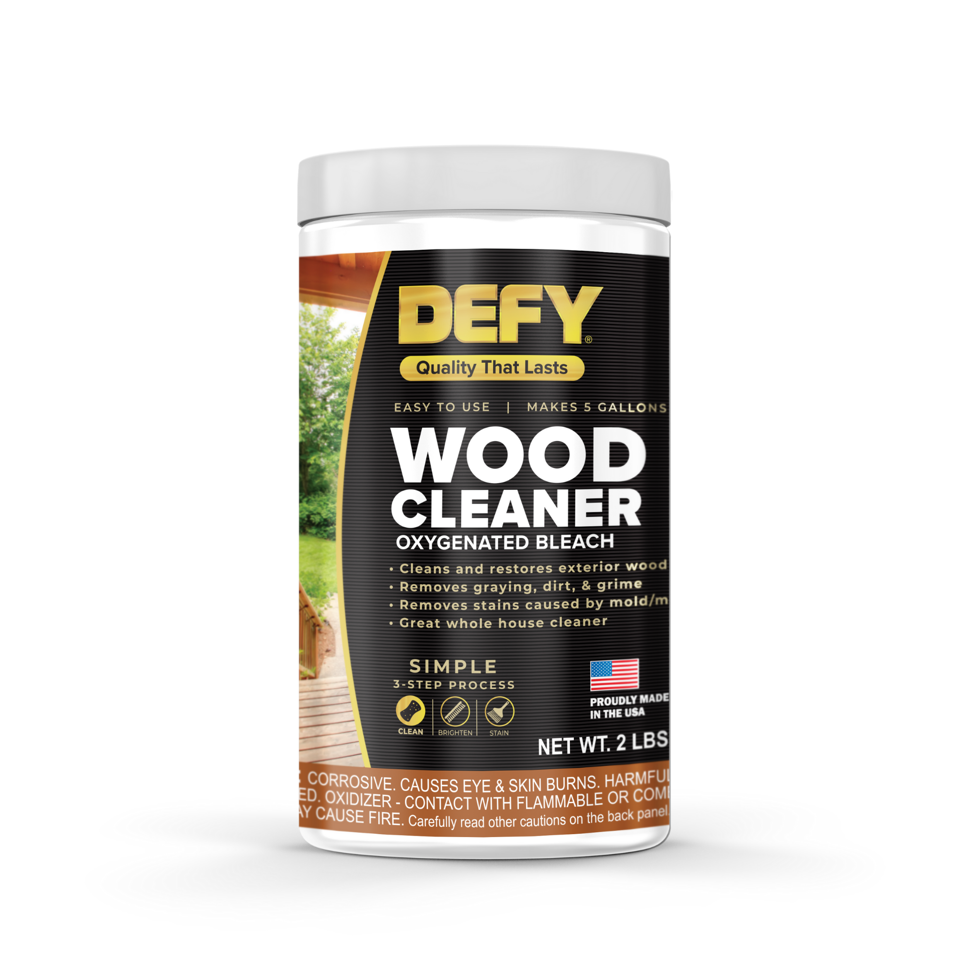 DEFY Extreme 1 Gallon Semi-Transparent Exterior Wood Stain, Cedar Tone -  Household Wood Stains 