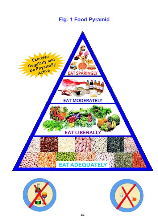 Dietary Guidelines for Indians - Food pyramid