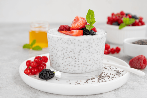 high protein weight loss vegan snack chia pudding