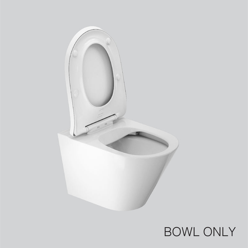 Brazn Rimless Wall Hung Toilet Without Toilet Seat Cover In White Kohler Online Store 8612