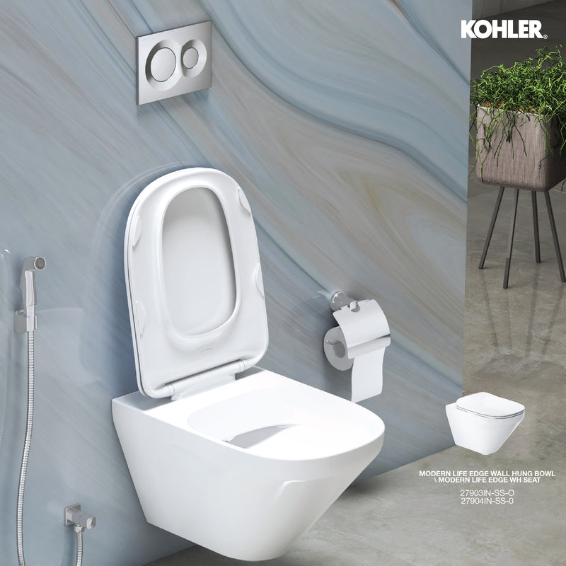 Modern Life Edge Toilet Wall Hung And Seat Cover Combo Kohler Online Store 5580